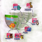 PAÑALES BEBE T/L 8-19KG 8X20 PADDLERS - Imagen 2