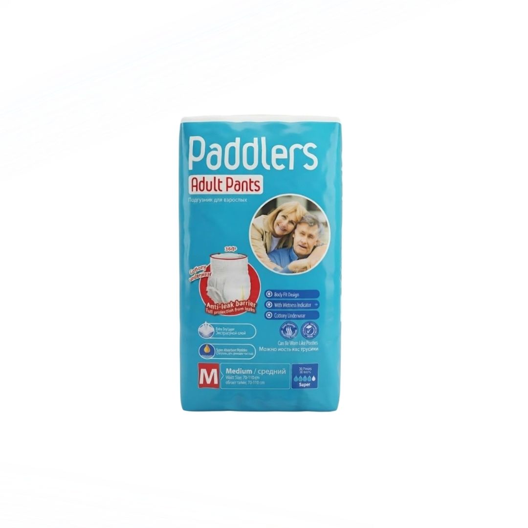 1 PAÑALES PANTI TALLA M PADDLERS 30PCS X4 - Imagen 1